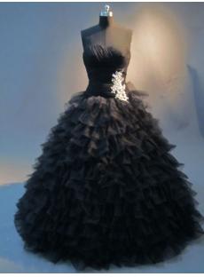 Beautiful Black Best Quince Gown Dress IMG_2623