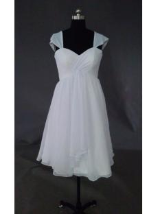 Cheap Short Chiffon Bridal Gown IMAG0606