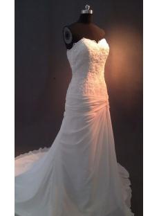 Chiffon Column Beach Casual Bridal Gowns IMAG0621