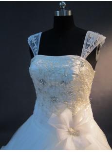 Detachable Cap Sleeves 2013 Bridal Gown IMG_2594