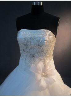 Detachable Cap Sleeves 2013 Bridal Gown IMG_2594