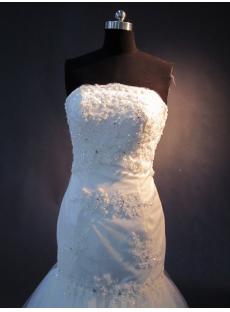 Detachable Train Lace Mermaid Bridal Gown IMG_2363