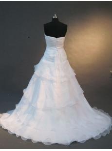 Elegant Simple Organza A-line  Wedding Dress IMG_2244
