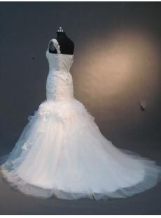 One Shoulder Beautiful Mermaid Bridal Gown IMG_2320