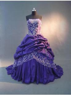 Purple Bridal Dress Ball Gown IMG_2739
