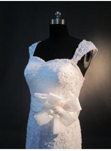 Simple Lace Wedding Dresses with Sleeves IMG_2609