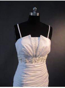 Spaghetti Column Elegant Bridal Gown IMG_2782