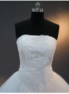 Strapless Princess Ball Gown Wedding Dress IMG_2436