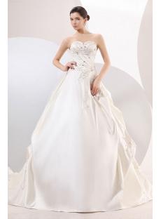 Wedding Dress Affordable Sweetheart Satin 80003