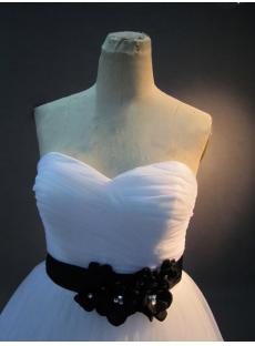 White and Black Plus Size Bridal Gown IMG_2317