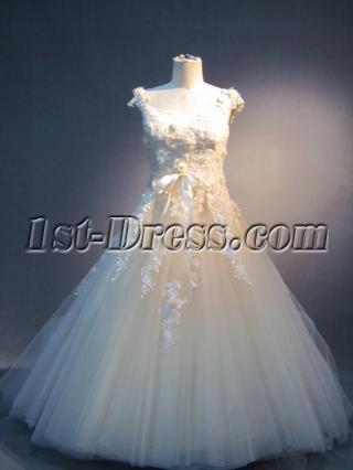 Scoop Princess Floral Quince Gown IMG_3959