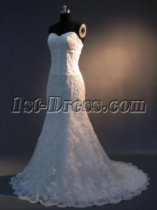Sheath Lace Wedding Gowns under 300 Dollars IMG_3419