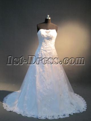 Strapless Lace Beautiful Couture Wedding Gowns Sale IMG_3937