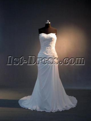 Sweetheart Corset Beach Bridal Gowns IMG_3623