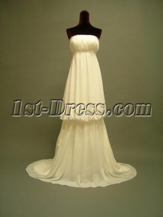 Unique Strapless Empire Bridal Gown 2615