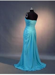 2011 Aqua Blue Sweetheart Long Prom Dress IMG_3704