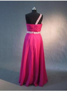 2013 One Shoulder Fuchsia Best Celebrity Gowns IMG_3271
