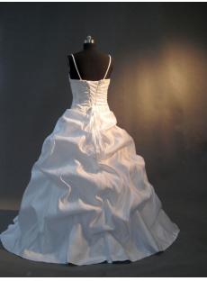 2013 Spaghetti Strap Wedding Dresses Satin Floor Length IMG_2919