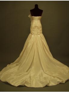 Cheap Champagne Slim Mermaid Bridal Gowns IMG_227