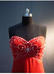 Beaded Red Empire Pregnancy Prom Dresses IMG_3342