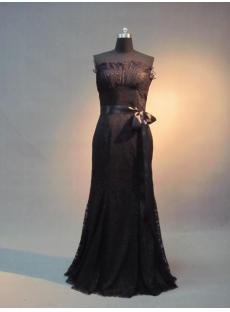 Casual Black Lace Stheath Bridal Gown IMG_3583