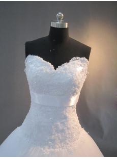 Drop Waist Strapless White Pretty Quinceanera Dresses IMG_3007