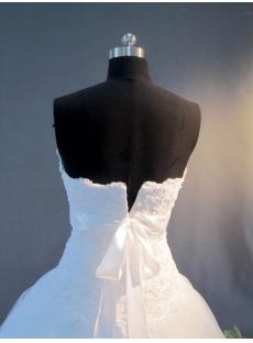 Drop Waist Strapless White Pretty Quinceanera Dresses IMG_3007