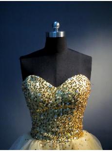 Gold Sequins Pretty Sweet 16 Gown IMG_3590
