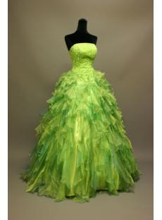 Green Princess Quincenera Dress IMG_6837