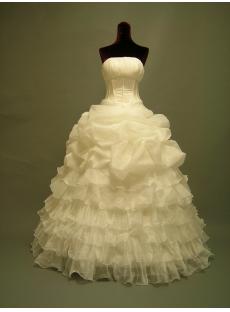 Ivory Tiered Cheap 15 Quince Gown Dress 2703