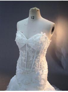 Sexy Illusion Mermaid Beach Wedding Dresses IMG_3003