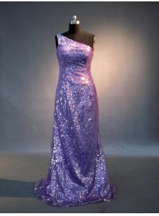 Simple Lilac Sequins Column Evening Dress with One Shoulder 2013 IMG_4012