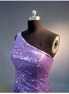 Simple Lilac Sequins Column Evening Dress with One Shoulder 2013 IMG_4012