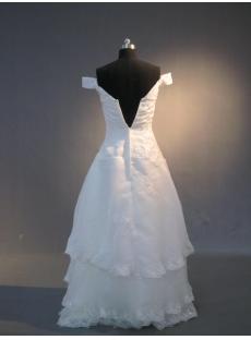 Simple Vintage Off Shoulder Wedding Dresses Mature IMG_3944