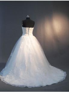 Strapless Elegant Lace Wedding Dresses 2012 IMG-2943