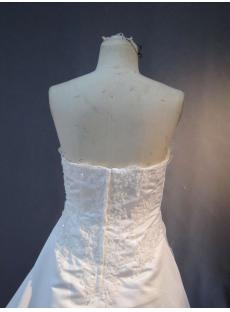 Strapless Simple Plus Size Bridal Dresses IMG_3017