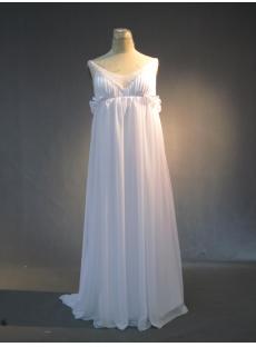 Summer Beach Maternity Wedding Gown Dress IMG_3966
