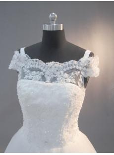 Vintage Lace off Shoulder Wedding Dress IMG_2998