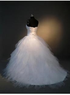 White Sweetheart Masquerade Ball Gown IMG_3801