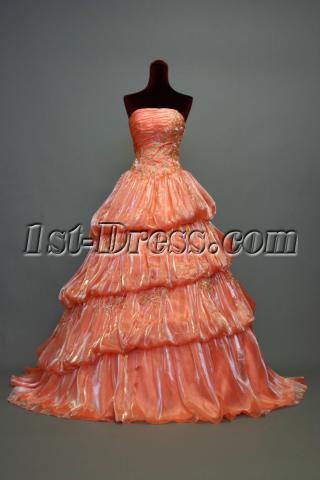 15 Coral Colored Quinceanera Dresses IMG_7017