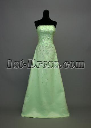 Beaded Sage Green Prom Dresses 2013 IMG_7027