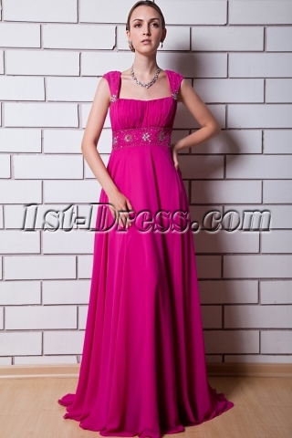 Fuchsia Maternity Prom Dress for Wedding IMG_0758