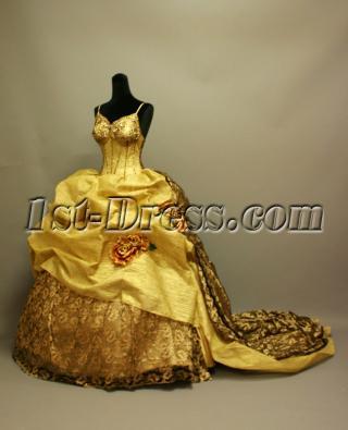 Gold Victorian Gothic Wedding Gowns 2013 IMG_6853