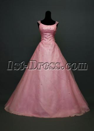 Mordest Scoop Pink Quinceanera Dress 2012 IMG_7218