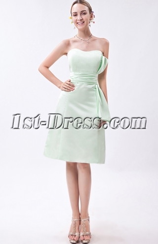 Sage Green Junior Short Bridesmaid Dress IMG_1005