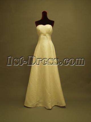 Simple Destination Wedding Dresses with Detachabel Train P8310666