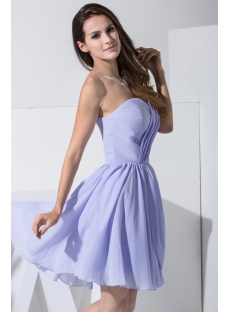 2012 Lavender Short Bridesmaid Dresses with Sweetheart WD1-010