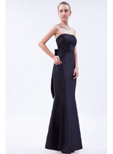 Black Trumpet Prom Dress with Bow IMG_9660