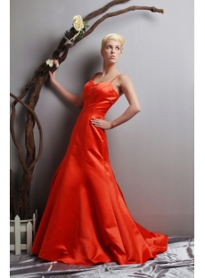 Brilliant Orange Amazing Prom Dresses with Train under 200 SOV111014