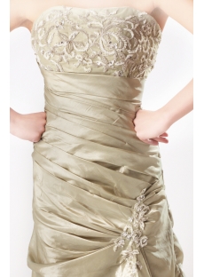 Champagne Military Ball Gown Prom Dress with Strapless SOV111004